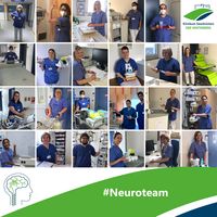 Collage aller Motive der Serie "Neuroteam": Vorstellung des Teams der Station 95 im Klinikum Saarbrücken, Neuroteam