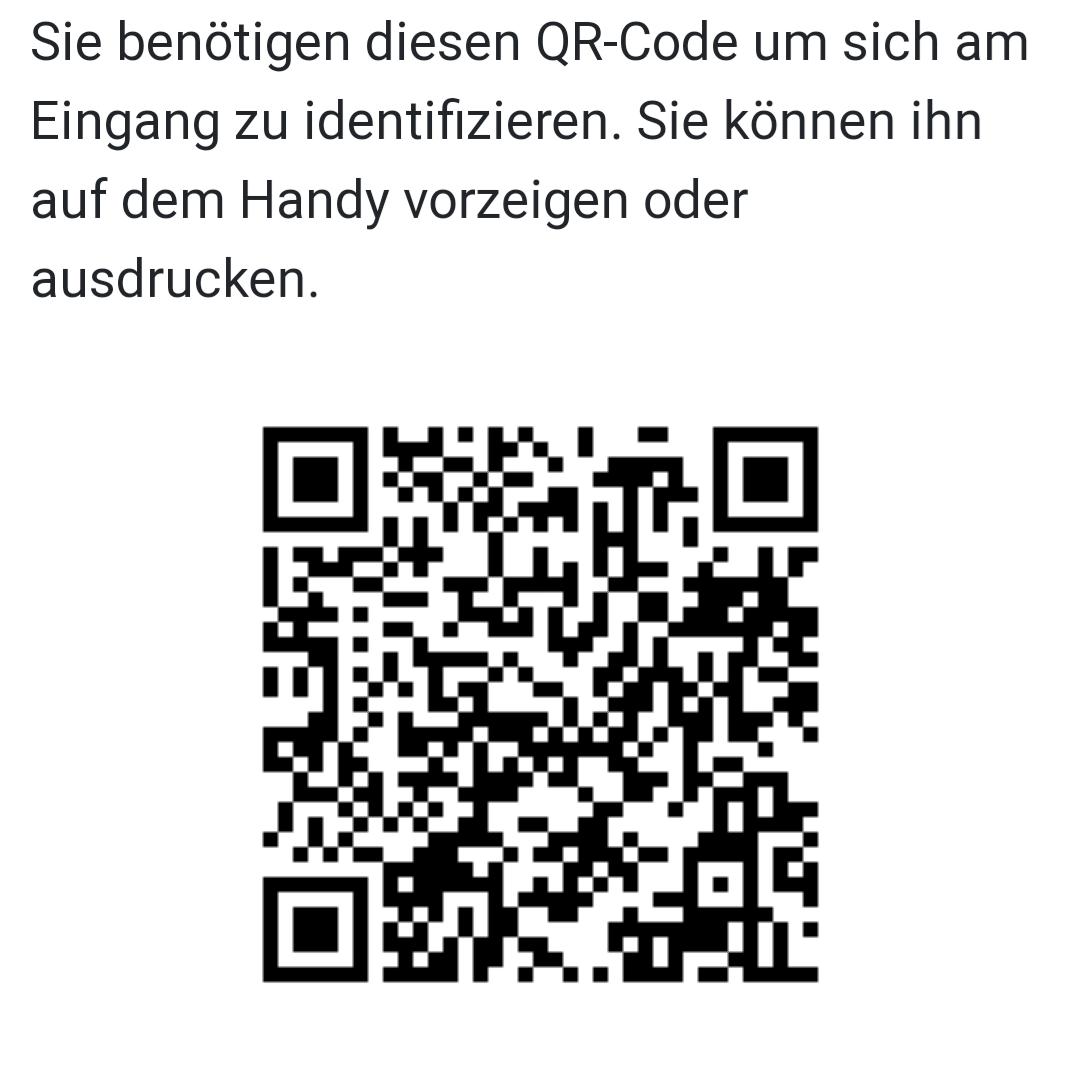 Screenshot QR-Code zur Besucherregistrierung im Klinikum Saarbrücken