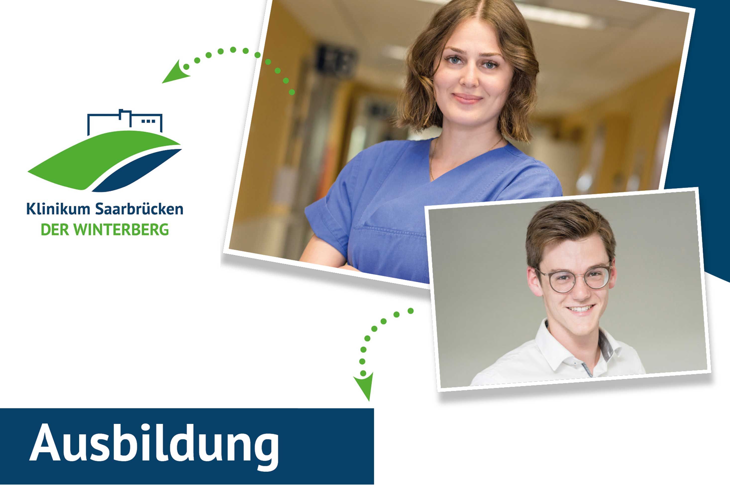 Übersicht über die Ausbildungsberufe 2024 im Klinikum Saarbrücken auf dem Winterberg