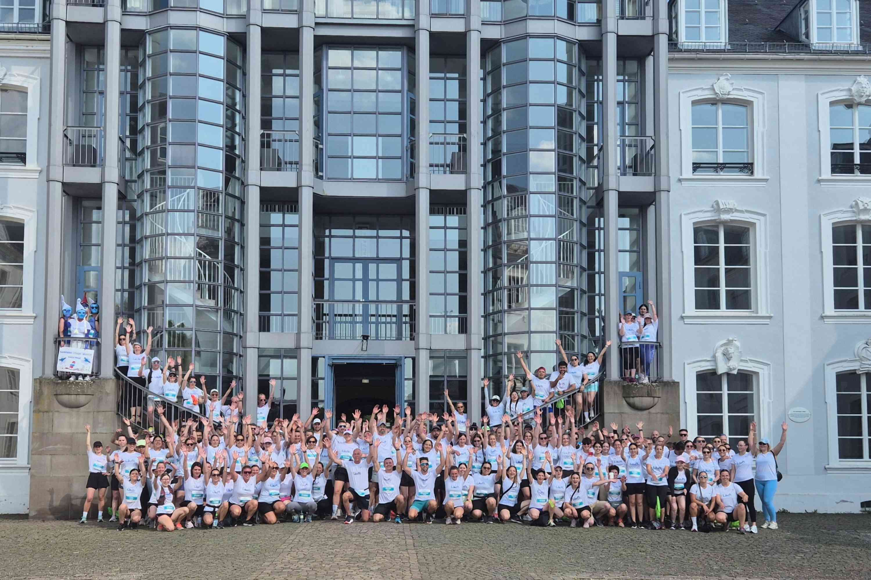 Das Team Winterberg vor dem Firmenlauf 2025 in Saarbrücken