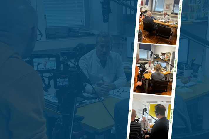 Prof. Custodis beim Interview mit dem SR zum Thema Herzschrittmacher