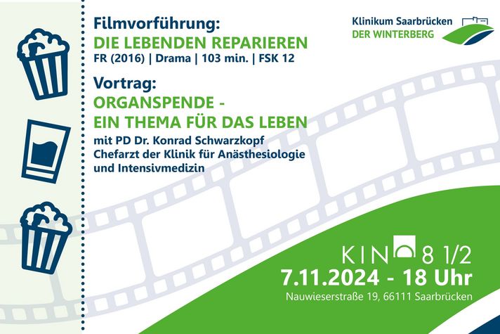 Grafik: Kinofilm: Die Lebenden reparieren am 7. November 2024 um 18 Uhr im Kino 8 1/2 