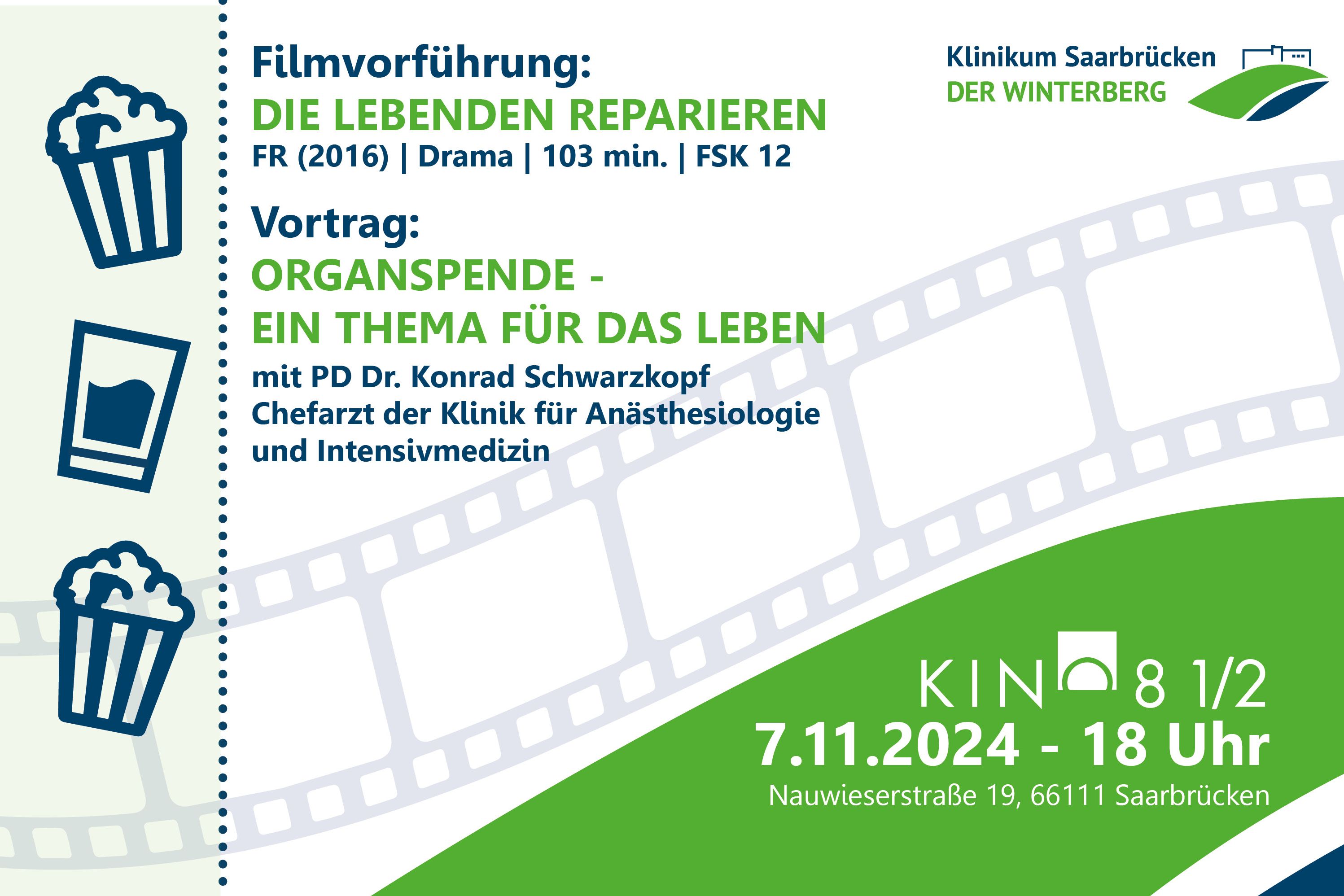 Grafik: Kinofilm: Die Lebenden reparieren am 7. November 2024 um 18 Uhr im Kino 8 1/2 