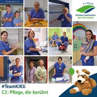 Collage aller Motive der Serie #TeamKiKli: C2 – Pflege, die berührt