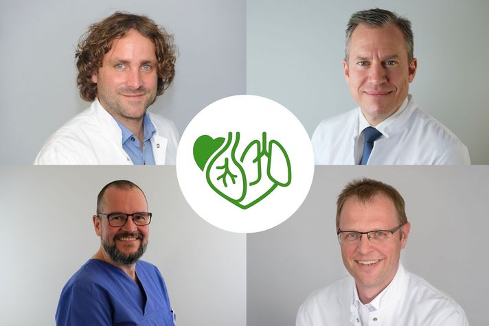Das Foto zeigt die vier beteiligten Chefärzte.