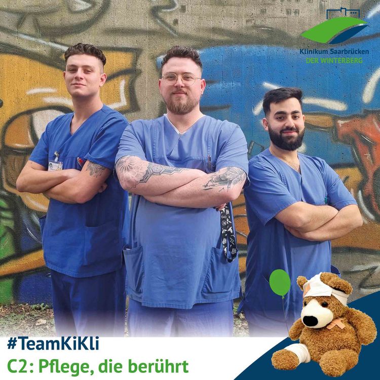 Serie #TeamKiKli: C2 – Pflege, die berührt; Giuseppe David Di Miceli, Finn Blodau und Al-Hasan Hosam
