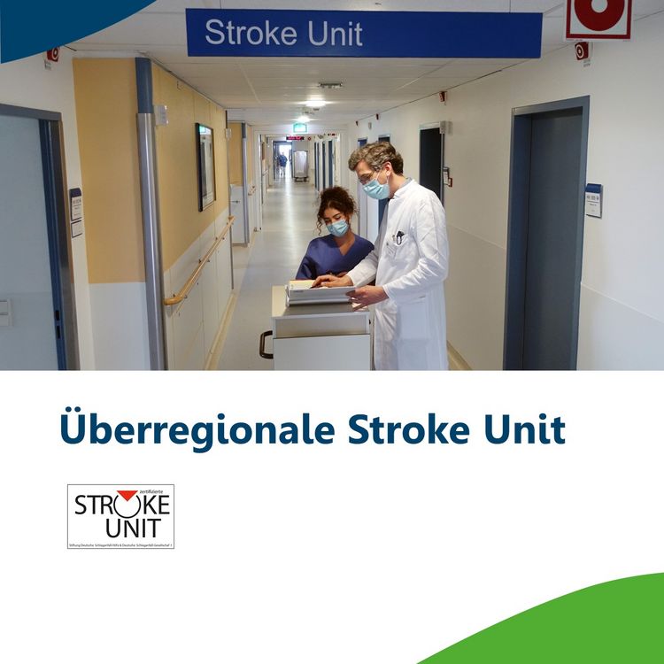Symbolbild: Überregionale Stroke Unit mit Logo