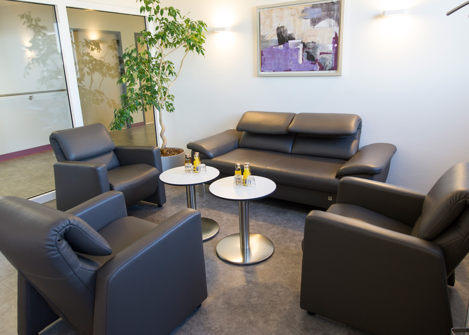 Aufenthaltsraum auf der Wahlleistungsstation