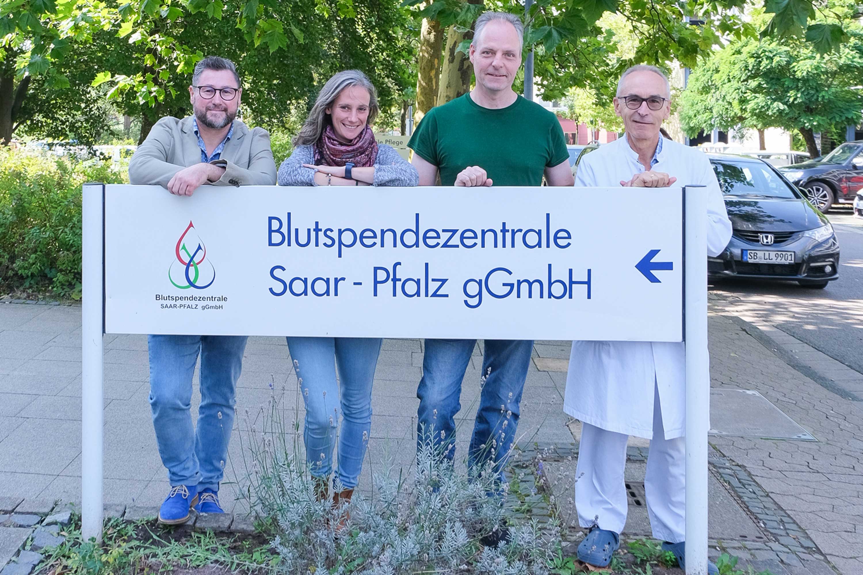 Die Grünen Saar, Blutspende, Blutspendezentrale